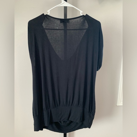 Fashion Bug Black Drape Neck Blouse - Picture 4 of 16